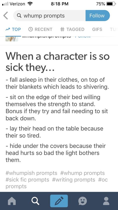 Sick writing // character tips When A Character, Character Tips, Writing Inspiration Tips, Writing Plot, Story Writing Prompts, Writing Prompts For Writers, Writing Dialogue Prompts, Creative Writing Tips, Writing Motivation