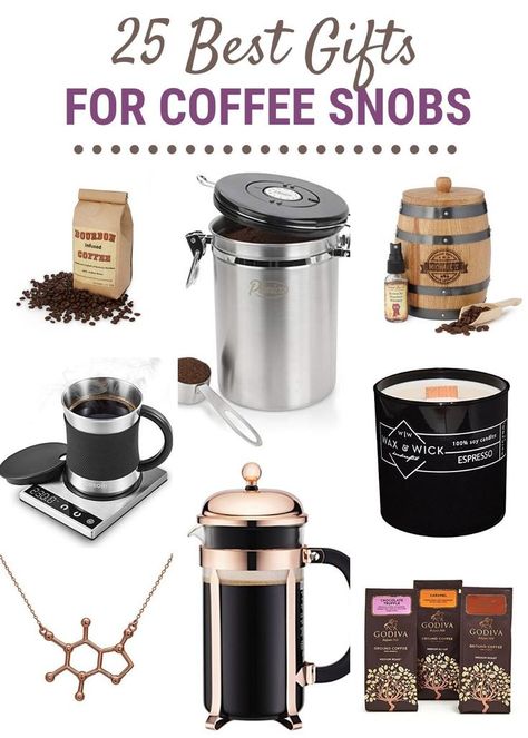 The best coffee gift ideas for coffee connoisseurs. The ultimate gift guide for coffee lovers that they will love to get! Gifts For Coffee Lovers Women, Coffee Gift Ideas, Coffee Lover Gifts Basket, Gifts For Older Women, Gift Baskets For Him, Ultimate Gift Guide, Coffee Gift, 16th Birthday Gifts, Unique Gifts For Men