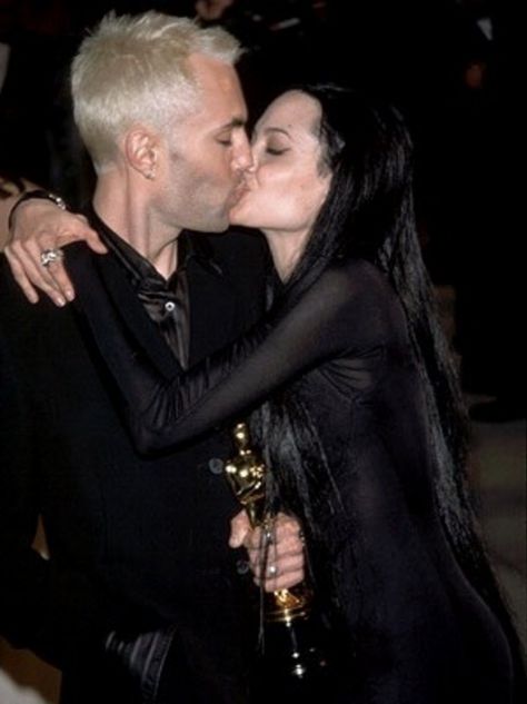 Angelina Jolie and James Haven (infamous and controversial) Angelina Jolie Kiss, Angelina Jolie Plastic Surgery, James Haven, Angelina Jolie 90s, Oscar Award, Celebrity Families, 90s Aesthetic, Hollywood Star, Her Brother