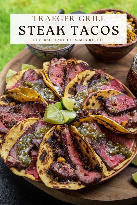 Trager Grill Recipes Meals, Smoked Steak Tacos, Grilled Mexican Recipes, Keto Traeger Recipes, What To Cook On The Smoker, Pellet Smoker Dinner Ideas, Traeger Party Food, Traeger Ranger Recipes, Summer Traeger Recipes