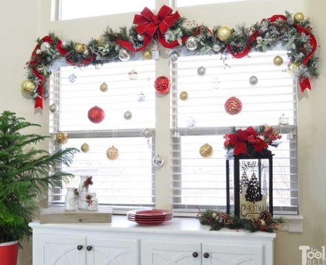 Window Garland Christmas, Window Garland, Church Christmas Decorations, Christmas Buffet, Christmas Decs, Xmas 2022, Christmas Decorations Apartment, Season Decor, Christmas Window Decorations