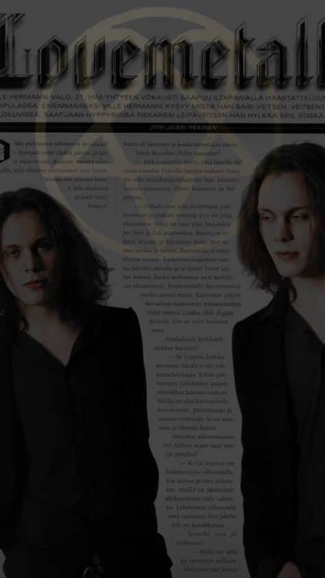 #rock #metal #lovemetal #razorbladeromance #joinme #gonewiththesin #villevalo #goth #gothicmetal #himband #him #hisinfernalmajesty #aesthetic Him Wallpaper Band, Him Band Wallpaper, Ville Valo Wallpaper, Him Wallpaper, Wallpaper Goth, Him Aesthetic, London After Midnight, Rock Aesthetic, Goth Wallpaper