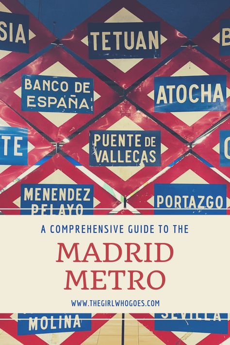 A Comprehensive Guide to the Madrid Metro - The Girl Who Goes #Madrid #Metro #Transportation Madrid Airport, Madrid Spain Airport, Madrid Guide, Metro Madrid, Metropolis Madrid, Madrid Barcelona, Madrid Travel, Metro System, Frequent Traveler