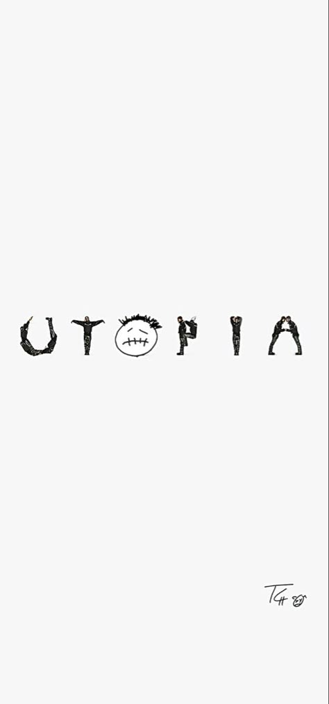 Utopia Wallpaper Iphone, Travis Scott Aesthetic Poster, Travis Scott Tattoo Design, Travis Scott Tattoo Ideas, Utopia Tattoo, Jackboys Wallpaper, Utopia Travis Scott Wallpaper, Travis Wallpaper, Travis Scott Wallpapers Aesthetic