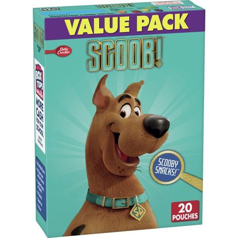 Scooby Doo Fruit Flavored Snacks, Value Pack, Pouches, 16 oz, 20 ct - Walmart.com Scooby Doo Fruit Snacks, Scooby Doo Characters, Scooby Doo Snacks, Gummy Snacks, School Snacks For Kids, Scooby Snacks, Free Fruit, School Lunch Box, Snack Treat