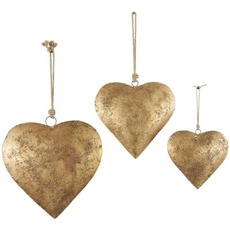 Jute Hanging, Rope Decor, Bell Decorations, Heart Wall Decor, Cow Bell, 3d Metal, Metal Heart, Hanging Rope, Hanging Hearts