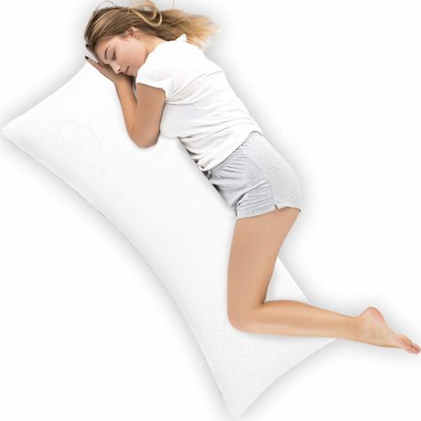 14 Pillows That Help People With Ehlers-Danlos Syndrome Sleep Better Dorm Must Haves, Memory Foam Body Pillow, Pillow Drawing, King Size Pillow, Bamboo Pillow, Thyroid Symptoms, Knee Pillow, Contour Pillow, Sciatica Relief