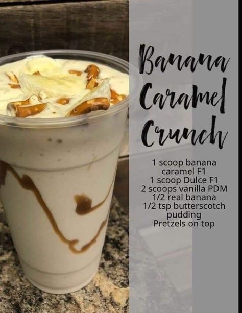 Herbalife Protein Drink Mix Recipes, Banana Herbalife Shake Recipes, Herbalife Shake Recipes Banana Caramel, Banana Caramel Herbalife Shake Recipes, Herbalife Cafe Latte Recipes, Herbalife Banana Caramel Recipes, Herbalife Muffins, Shake Recipes Herbalife, Herbalife Meal Replacement Shakes