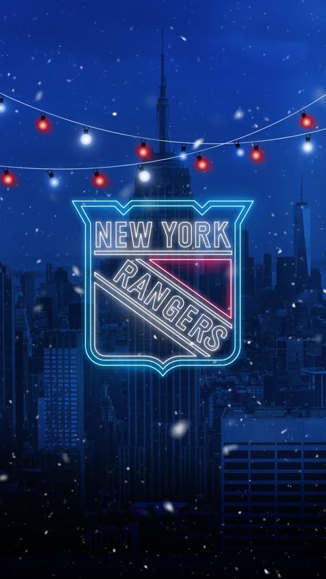 Rangers Wallpaper, Nhl Wallpaper, Ny Rangers, New York Rangers, Christmas Wallpaper, Ice Hockey, Nhl, Hockey, Phone Wallpaper