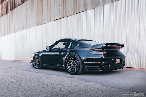 Porsche 997 Turbo, 997 Turbo, Custom Porsche, Black Porsche, Porsche 718 Cayman, Porsche 997, Car Goals, Porsche Carrera, Forged Wheels