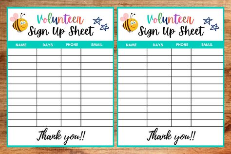 Volunteer sign up sheet | kids flyer|school flyer | handout| pta pto | volunteer recruiting | editable | Canva | instant download | A4 Size Volunteer Sign Up Sheet, Sales Goals, School Flyer, Very Nice Pic, Cute Banners, Event Program, Business Flyer Templates, Business Promotion, Name Day