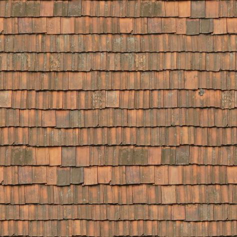 Seamless roof texture of flat red shingles with embedded line patterns. Roof Tiles Texture, Roof Texture Seamless, Farmhouse Roof, Roof Pattern, Roof Texture, Paper Activity, Paper Models House, Shingled Roof, Hatch Pattern