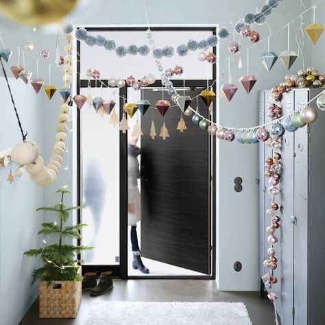 11 IKEA Holiday Decorating Ideas Worth Stealing | Apartment Therapy Ikea Christmas Decorations, Holiday Decorating Ideas, Ikea Christmas, Ikea Catalog, Small Apartment Decorating, Diy Holiday Decor, Apartment Decorating, Decorating Small Spaces, New Years Decorations