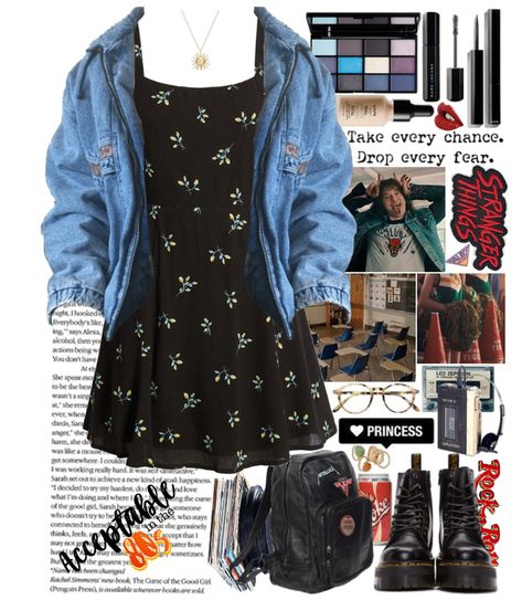 Stranger Things Fashion, Witch Outfits, 80s Inspired Outfits, Look 80s, Stranger Things Outfit, Boho Witch, Outfit Retro, Shoplook Outfits, 80s Outfit