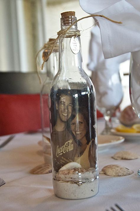 Beach Bridal Showers, Bridal Guide, Couples Engagement Photos, Beach Bridal, Beach Wedding Favors, Wedding Centerpieces Diy, Message In A Bottle, Wedding Prep, Beach Theme Wedding