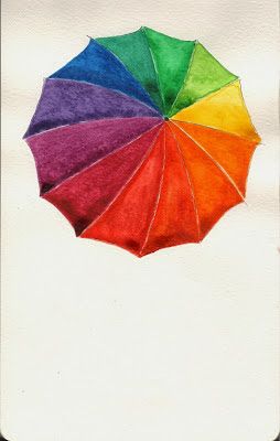 Color Wheel Umbrella Color Wheel Umbrella, Colour Wheel Design Ideas, Color Wheel Tattoo, Creative Color Wheel, Color Wheel Fashion, Color Wheel Design, Color Wheel Art Projects, Color Wheel Projects, Color Wheel Art