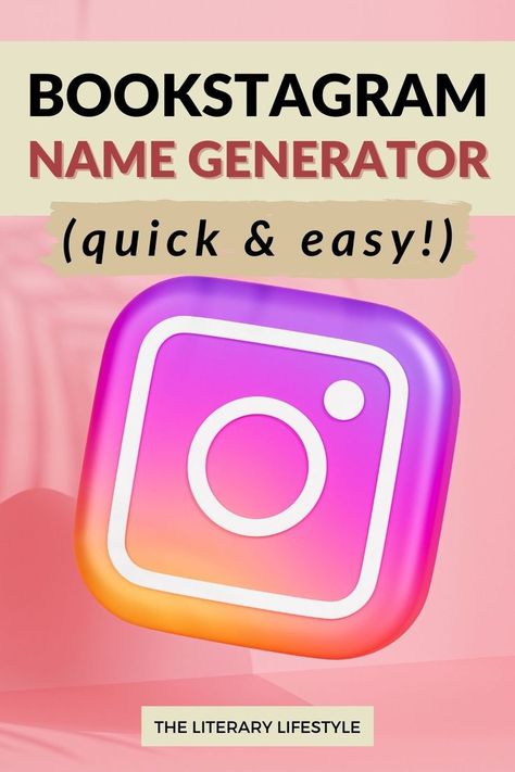 Bookstagram name generator (quick and easy) Ideas For Usernames, Instagram Username, Instagram Username Ideas, Username Ideas, Bookstagram Inspiration, Name For Instagram, Instagram Names, Book Instagram, Name Games