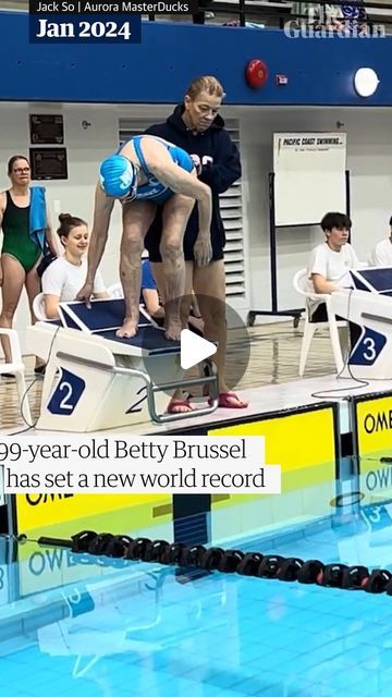 Guardian Sport on Instagram: "By the time an exhausted Betty Brussel finally swims to the finish and pulls herself from the pool, an Olympic athlete could have covered the same distance at least three times. But the 99-year-old Canadian’s quiet determination has led her to shatter world records and transformed her into an unlikely celebrity within the amateur swim community. At a weekend swim meet in the British Columbia city of Saanich, Brussel broke the existing world record in the 400-metre freestyle, knocking nearly four minutes off the previous standard in the 100- to 104-year-old age class. She repeated her record-breaking performances in 50-metre backstroke and the 50-metre breaststroke that same day. 'When I’m racing, I don’t think about anything. Nothing. I just count the laps, Swim Meet Aesthetic, Swimming Drawing, Swim Team Pictures, Freestyle Swimming, Female Swimmers, Swimmers Life, Best Swimmer, Columbia City, Swimming Classes