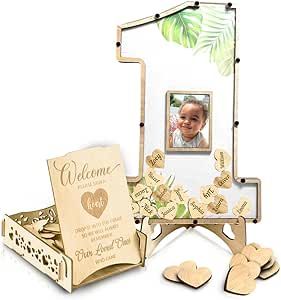 1st Birthday Centerpieces, Birthday Centerpiece, Baby Birthday Decorations, Birthday Photo Banner, 1st Birthday Party Decorations, 1st Birthday Decorations, Book And Frame, First Birthday Themes, Birthday Centerpieces