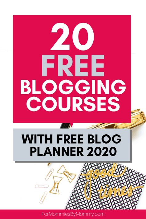 20 Best FREE blogging courses for new bloggers that you don't wanna miss! Learn all the blogging tips and tricks that will teach you how to build a profitable blog that allows you to be a stay home mom with a side hustle working from home! Includes a free printable blog planner 2020 to keep all your blog business organized, designed with mom bloggers in mind! Stay Home Mom, Blog Organization, Blog Schedule, Small Business Blog, Blog Business, Blogging Inspiration, Increase Blog Traffic, Blog Topics, Mom Bloggers