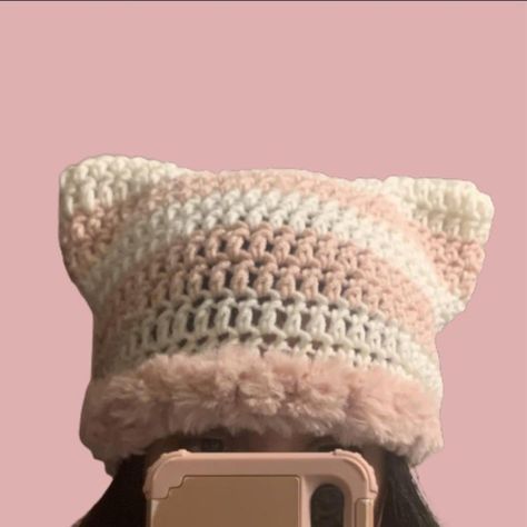 I might be biased but you should probably buy this on Depop 👍 https://depop.app.link/fzOS3fBmivb Cat Hats, Cat Ear Beanie, Popup Shop, Ear Beanie, Knit Inspiration, Cat Eared Beanie, Keychain Ideas, Cat Beanie, Hat Ideas