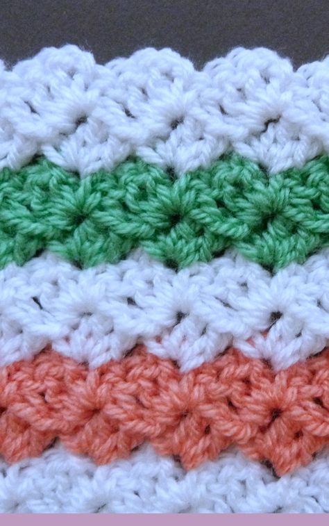 Crochet Paris Stitch Free Tutorial - Crochet 'n' Create Paris Stitch Crochet, Tutorial Crochet, Crochet Borders, Dk Yarn, Baby Blanket Crochet, Free Tutorial, Crochet Tutorial, Beautiful Patterns, Crochet Stitches