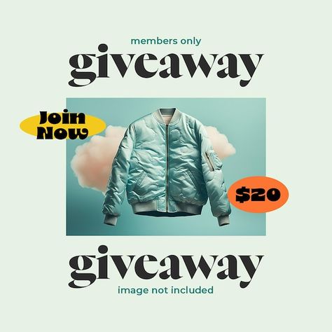 Instagram Giveaway Posts, Giveaway Graphic, Fashion Template, Fashion Templates, Instagram Giveaway, Psd Template Free, Photoshop Template, Instagram Design, Post Design