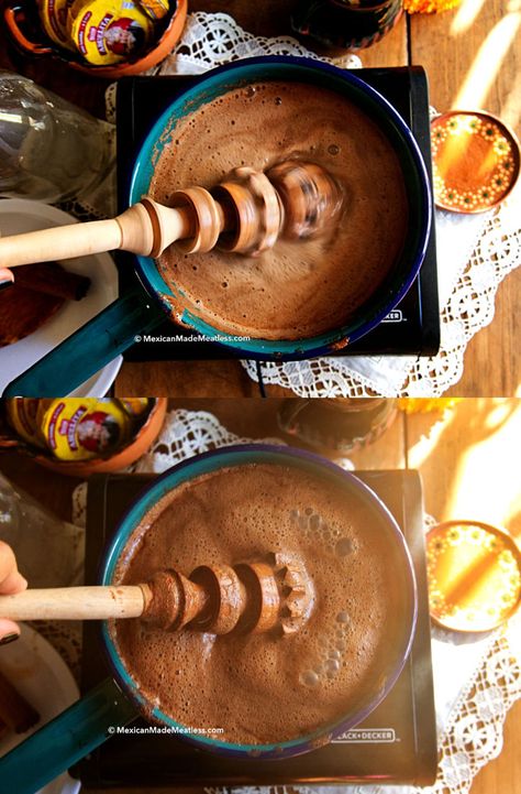 How to Make Mexican Hot Chocolate - Mexican Made Meatless™ Ibarra Hot Chocolate Recipe, Vegan Mexican Hot Chocolate, Bread Of The Dead, Mexican Snacks, Sweet Cups, Mexican Chocolate, Chocolate Mousse Recipe, Mexican Hot Chocolate, Vegan Mexican