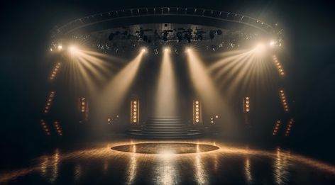 Stage Lights Aesthetic, Dancing Stage, Stage Spotlights, Hd Landscape, Stage Lighting Design, Gradient Texture, Kids Stage, Concert Lights, Stage Dance