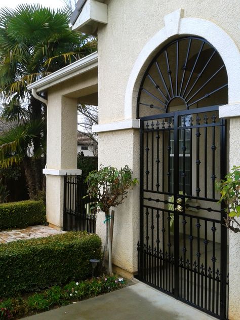 Wrought iron garden gates