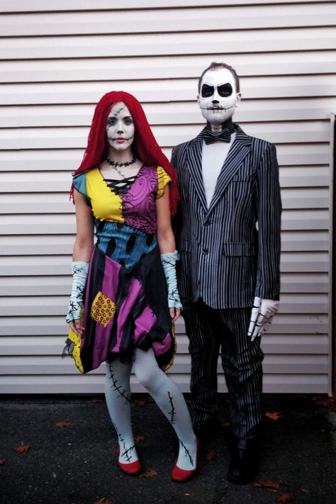 Sally Halloween Costume, Sally The Nightmare Before Christmas, The Nightmare Before Christmas Halloween, Christmas Halloween Costumes, Jack Skellington And Sally, Nightmare Before Christmas Halloween, Jack And Sally, The Nightmare Before Christmas, The Nightmare