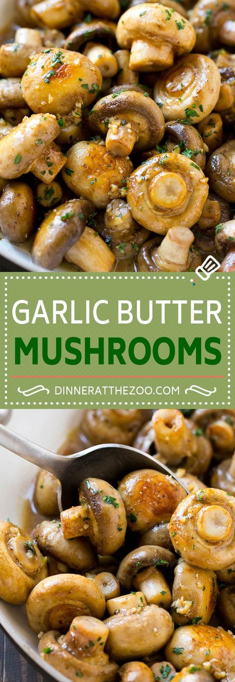 Garlic Mushrooms Recipe | Steakhouse Mushrooms | Sauteed Mushrooms | Garlic Butter Mushrooms | Mushroom Side Dish #mushrooms #garlicmushrooms #dinner #dinneratthezoo #sides #steakhouse Mushroom Side Dish, Steakhouse Mushrooms, Mushrooms Sauteed, Garlic Mushrooms Recipes, Butter Mushrooms, Mushroom Side Dishes, Garlic Butter Mushrooms, Garlic Mushrooms, Sauteed Mushrooms