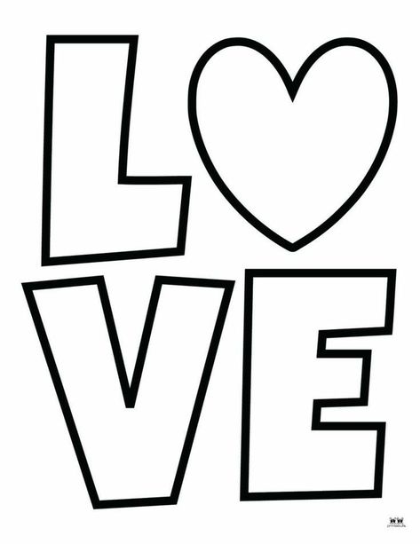 Love Letras, Valentine Drawing, Desenhos Love, Valentine Coloring Pages, Cute Easy Doodles, Heart Coloring Pages, Love Coloring Pages, Quote Coloring Pages, Valentine Coloring