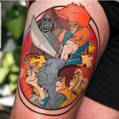 Thunder Cats Tattoo, Thundercats Tattoo Ideas, 80s Cartoon Tattoo Ideas, 80's Cartoons Tattoos, Thundercats Tattoo, 80s Cartoon Tattoos, 80s Tattoo, 80s Tattoo Ideas, Thunderbird Tattoo