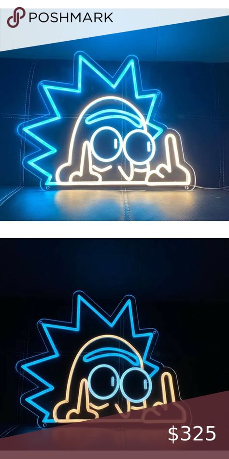 Fun Bright Rick and Morty LED Night Light Cartoon Room Wall Decoration Rick And Morty Decor, Rick And Morty House, Cartoon Room, Light Cartoon, Room Wall Decoration, Rick And Morty, Led Night Light, Neon Lighting, Wall Decoration