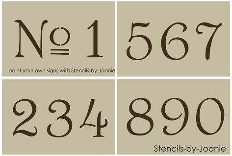 Vintage Style Number STENCIL 3 Paris Chic Cottage Address Home Decor Number Tattoo Fonts, French Stencil, Letters Vintage, Number Fonts, Number Tattoos, Fabric Glass, Vintage Numbers, Number Stencils, Workshop Design