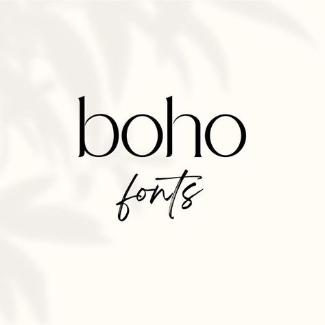 boho fonts Boho Font Pairings, Boho Fonts Canva, Modern Boho Branding, Boho Professional, Bohemian Font, Fonts Instagram, Canva Creations, Fonts In Canva, Instagram Fonts