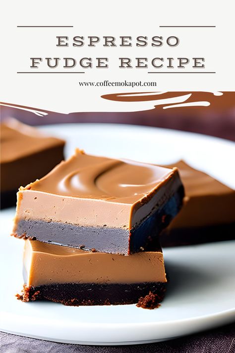 Rich, Chocolatey, and Decadent" - Indulge in rich, chocolatey, and decadent espresso fudge recipe that's perfect for satisfying your sweet tooth. It's a chocoholic's dream come true! Starbucks Shaken Espresso, Shaken Espresso Recipe, Espresso Fudge, Espresso Recipe, Manhattan Cocktail Recipe, Espresso Recipes, Gelato Recipe, Manhattan Cocktail, Fudge Recipe