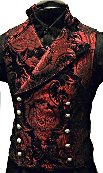 Masquerade Suit, Gothic Suit, Victorian Tapestry, Victorian Vest, Vampire Wedding, Black Tapestry, Fitted Vest, Victorian Vampire, Goth Steampunk