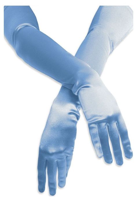 Blue Silk Gloves, Gloves Aesthetic, Silk Gloves, Satin Gloves, Elegant Gloves, Mesh Gloves, Blue Gloves, Cinderella Birthday, Opera Gloves