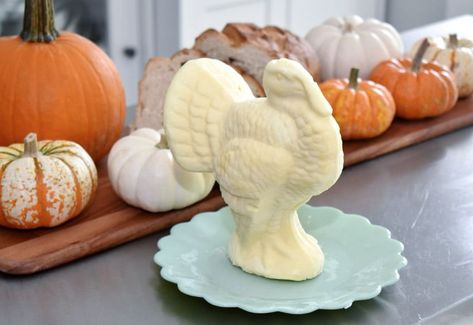 Thanksgiving Butter, Vintage Butter Molds, Butter Turkey, Christmas Butter, Turkey Christmas, Diy Butter, Fancy Butter, How To Make Turkey, Making Butter