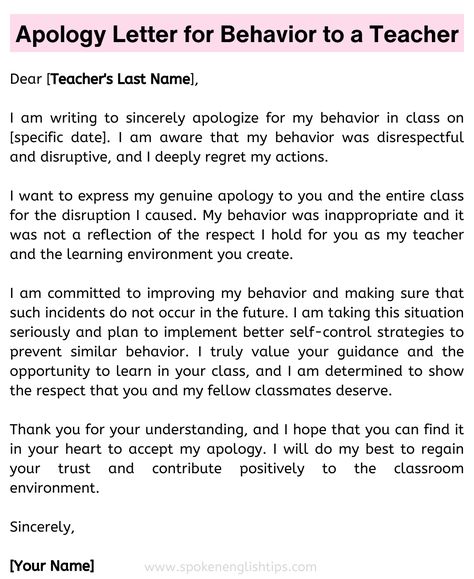 Apology Letter To Teacher, Sorry Letter, Easy Essay, Apology Letter, Message For Teacher, Making Amends, Seductive Photos, Basic Grammar, Letter To Teacher