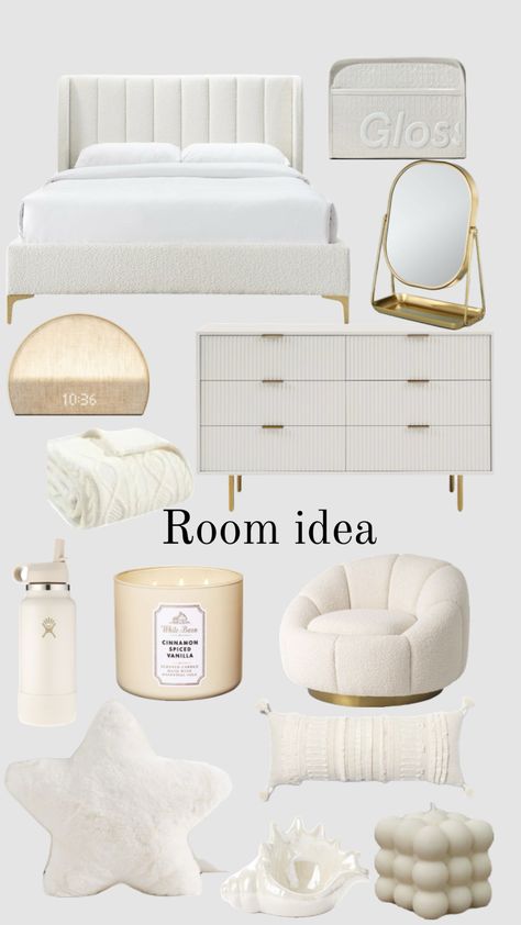 White Room Decor, Luxury Room Bedroom, Room Redesign, Preppy Room Decor, Vanilla Girl, Preppy Room, Redecorate Bedroom, Cozy Room Decor, Room Redo