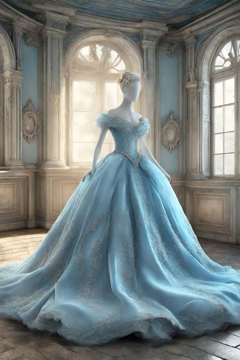 Barbie Grown Up Party, Princess Wedding Dresses Ball Gown Fairytale, Rainbow Wedding Dress, Debut Gowns, Quinceanera Dresses Blue, Beautiful Long Dresses, Disney Princess Dresses, Fantasy Dresses, Princess Gown