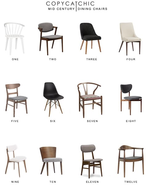 Home trends | All of our favorite mid-century inspired dining chairs | copycatchic luxe living for less budget home decor and design http://www.copycatchic.com/2017/01/mid-century-dining-chair-round-up.html?utm_campaign=coschedule&utm_source=pinterest&utm_medium=Copy%20Cat%20Chic&utm_content=Mid%20Century%20Dining%20Chair%20Round%20Up Mid Century Dining Chair, Mid Century Dining Room, Chic Modern Home Decor, Interior Design Minimalist, Mid Century Modern Interiors, Mid Century Dining Chairs, Dining Chair Design, Mid Century Modern Dining, Mid Century Dining