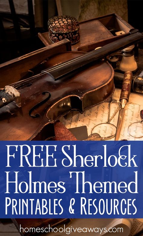 FREE Sherlock Holmes Themed Printables and Resources Sherlock Holmes Printables, Sherlock Holmes Crafts, Sherlock Themed Party, Sherlock Holmes Room Decor, Sherlock Holmes Themed Party, Sherlock Holmes Activities For Kids, Sherlock Holmes Birthday Party Ideas, Sherlock Holmes Party Ideas, Sherlock Holmes Party