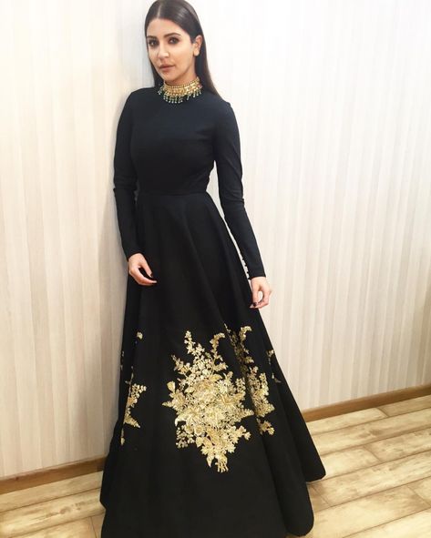 Black Gown by Sabyasachi, Anushka Sharma in Black Indian Gown, Latest sabyasachi collection 2019, Latest sabyasachi collection, latest collection by sabyasachi	, latest collection of sabyasachi, sabyasachi latest collection of dresses Black Indian Gown, Indian Gowns Dresses, Patiala Salwar, Indian Gowns, Anushka Sharma, Dress Indian Style, Indian Designer Outfits, Anarkali Dress, Indian Attire