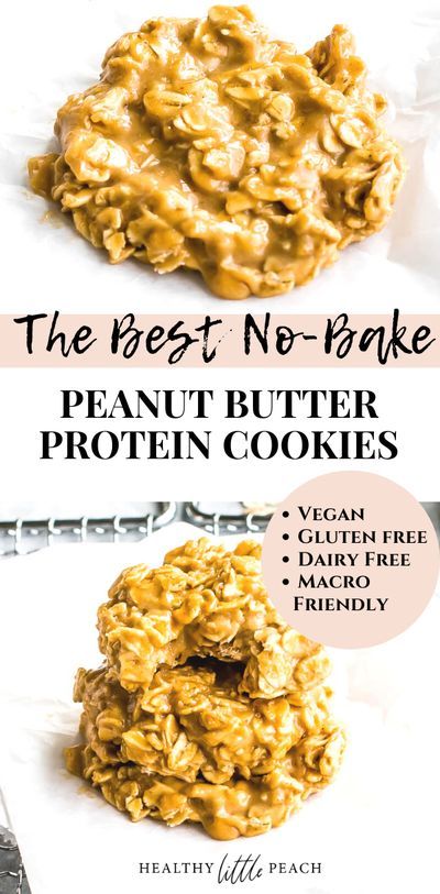 A healthy cookie, really? Yes, my No Bake Peanut Butter Protein Cookies are simply delicious. Each one of these cookies has 5 grams of protein and is the perfect treat for your sweet tooth. Gluten Free, Dairy Free and Macro friendly. Peanut Butter Protein Cookies, Healthy Peanut Butter Cookies, Macro Nutrition, Healthy Cookie, Cookies Healthy, No Bake Peanut Butter, Macro Friendly Recipes, Protein Powder Recipes, Protein Desserts