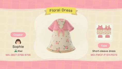 Animal Crossing Pink Dress, Purple Animal Crossing, Animal Crossing Dress, Animal Crossing Pink, Acnh Dress, Cute Animal Crossing, Cute Lace Dresses, Acnh Clothes, Animal Crossing 3ds