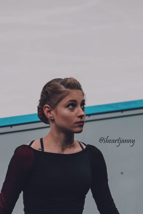 Figure Skating Hair, Skater Hair, Skating Photos, Alena Kostornaia, Aliona Kostornaia, Competition Hair, Skating Aesthetic, Russian Figure Skater, Trendy Fits